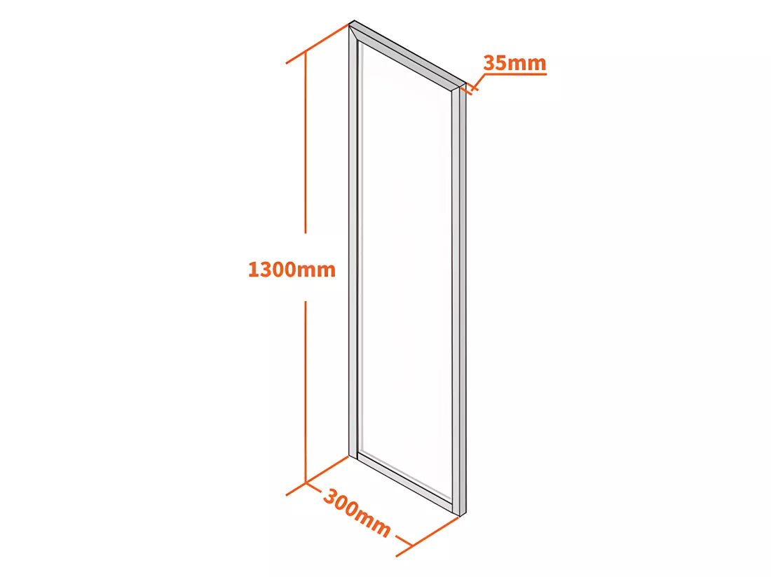 Verrière atelier en aluminium thermolaqué - 30x130 cm - Noir - BAYVIEW