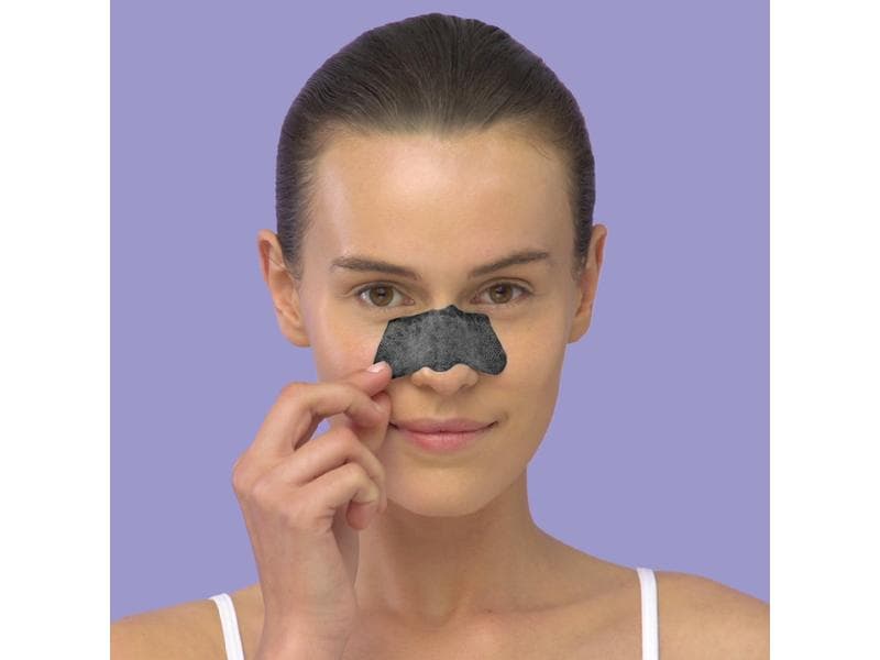 SkinRepublic Maske Charcoal Nose Strips 6 Stück Klärende Gesichtspflege