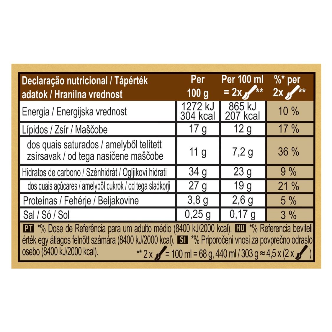 GELADO PINT MAGNUM DOUBLE GOLD CARAMEL 440ML
