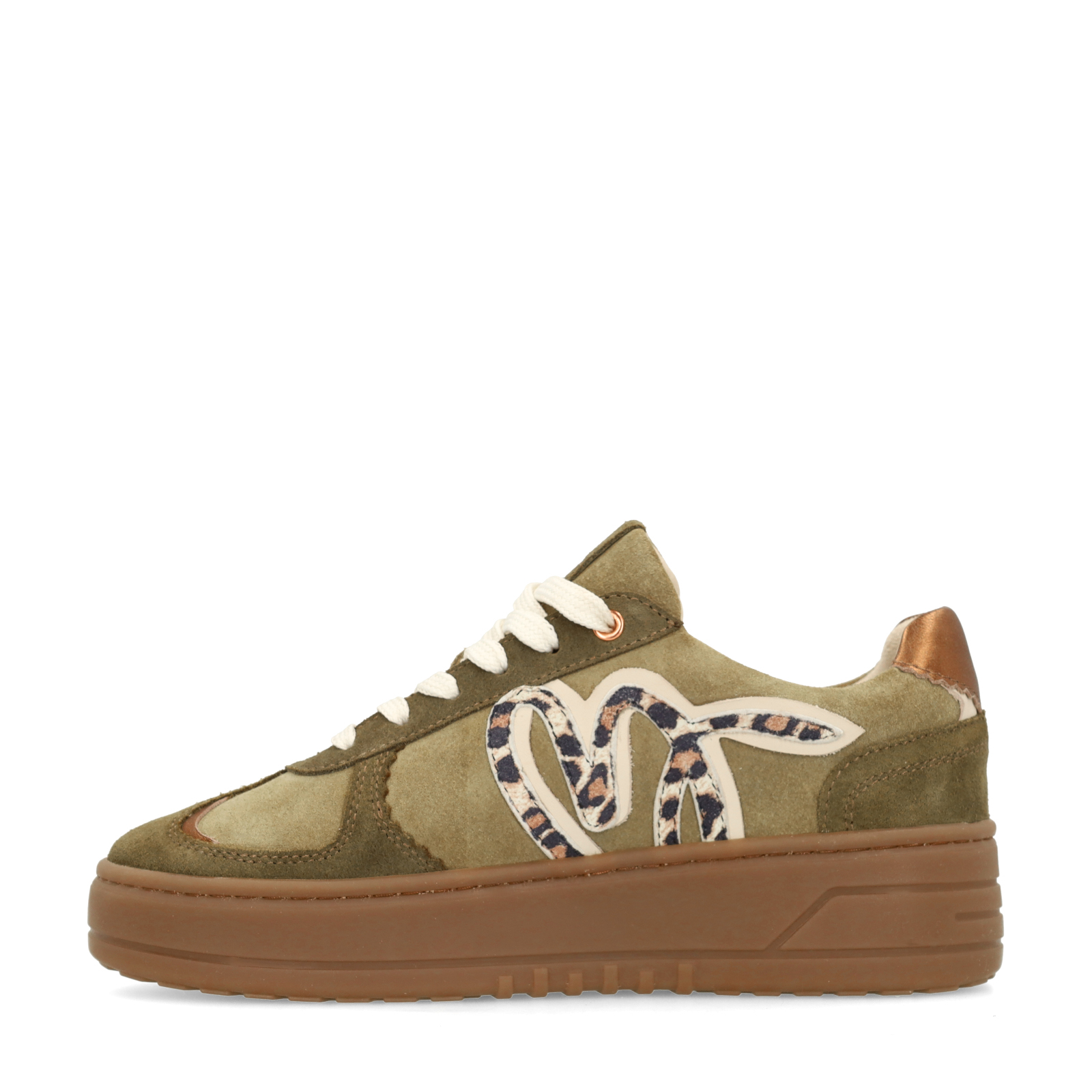 Groene suède sneakers