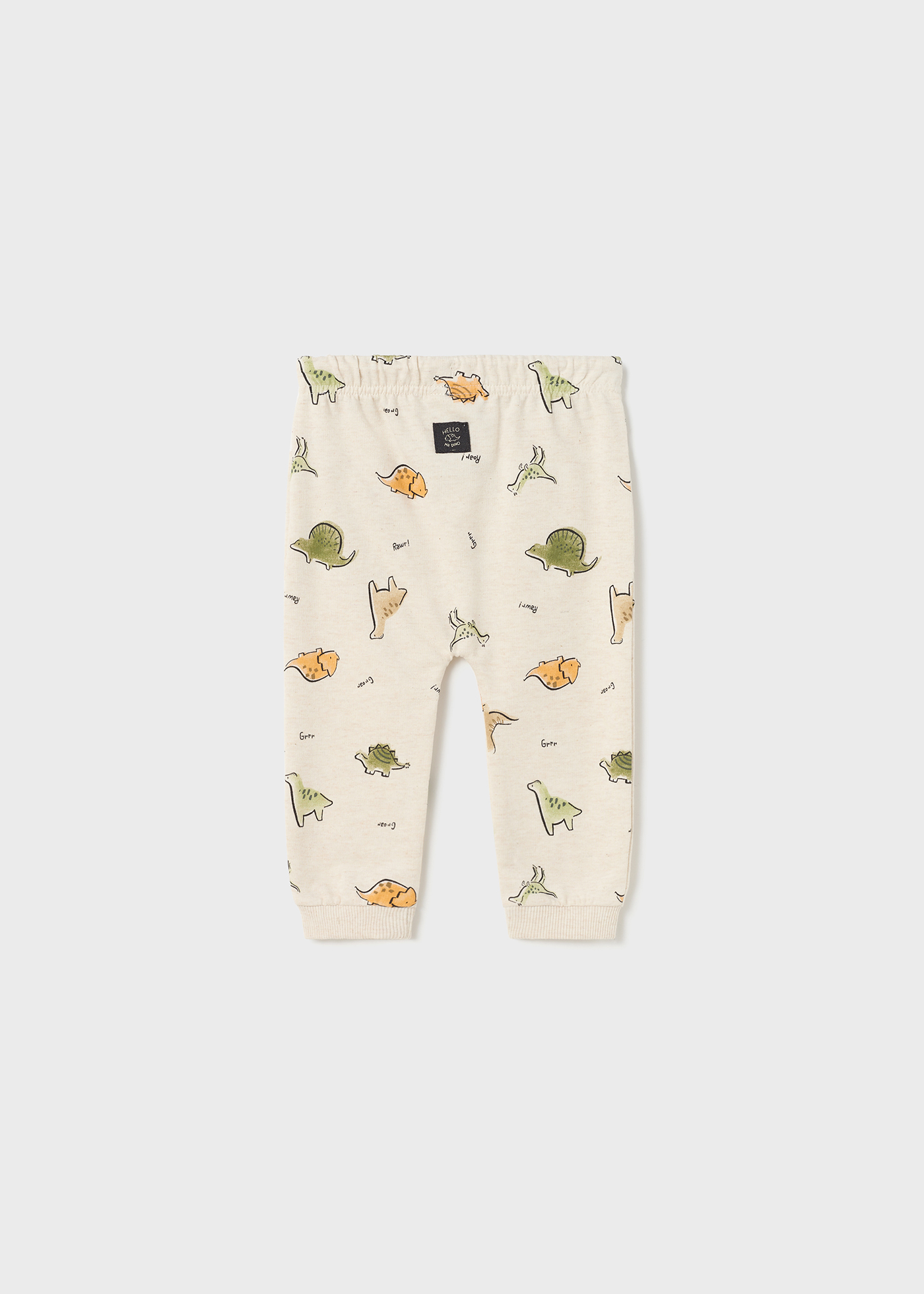 Calça de fato de treino para bebé com padrão estampado