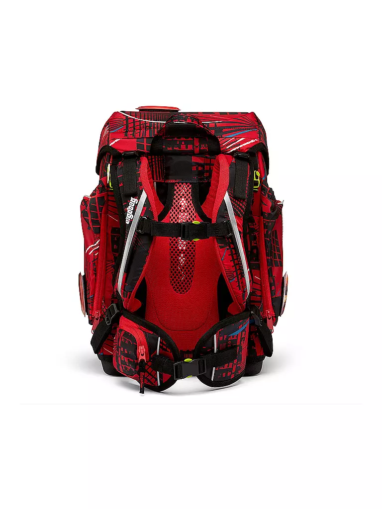 ERGOBAG Schultaschen Set 5tlg CUBO -  AlarmBäreitschaft  rot