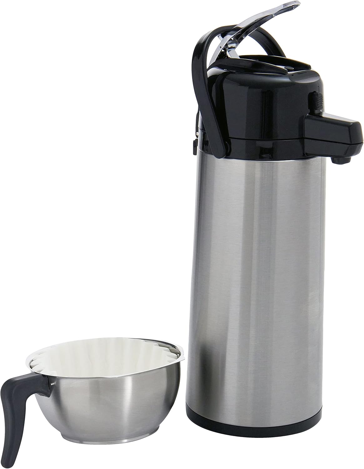 Saro Kaffeemaschine Inkl. Edelstahl-Isolierpumpkanne – 2,2 L – Brühzeit ca. 5–6 Min – Trockenlaufschutz – 2,069 kW – Modell THERMO 24