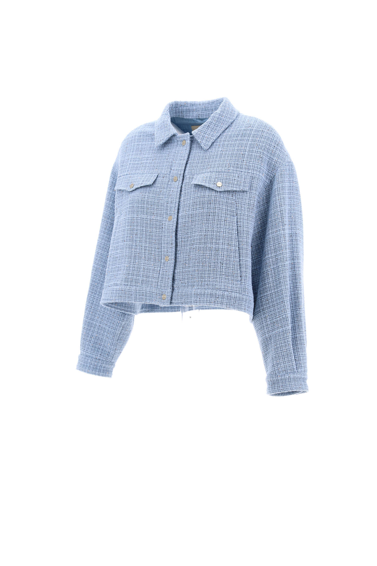 Herno| Damen Jacke mit Pailletten Boxy Fit