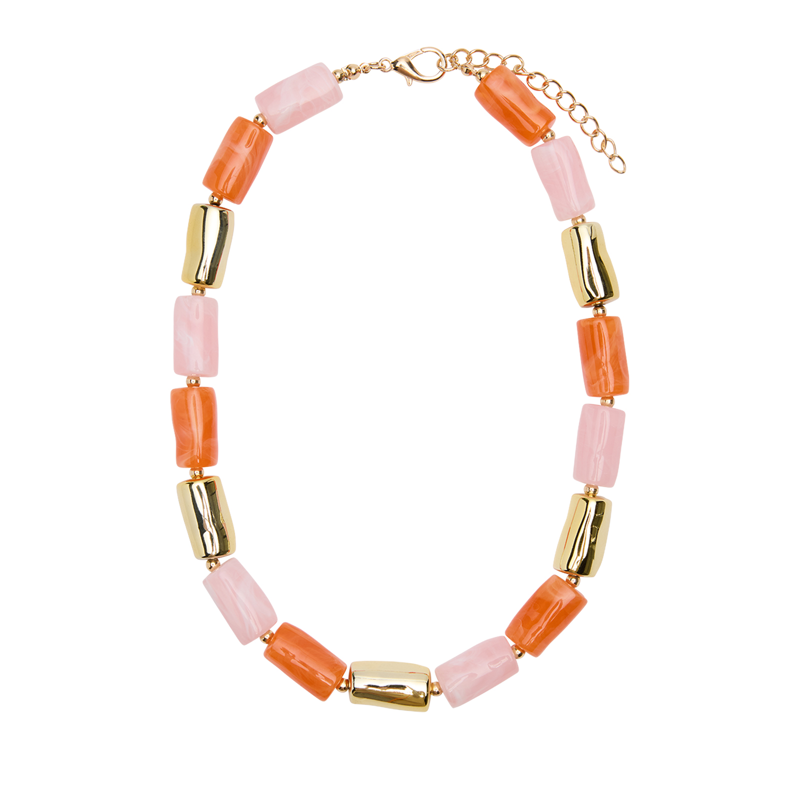 Multicolor gekleurde kralenketting