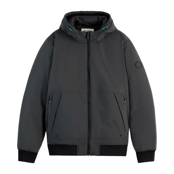 Scotch & Soda Classic Stretch Hooded Softshell Heren