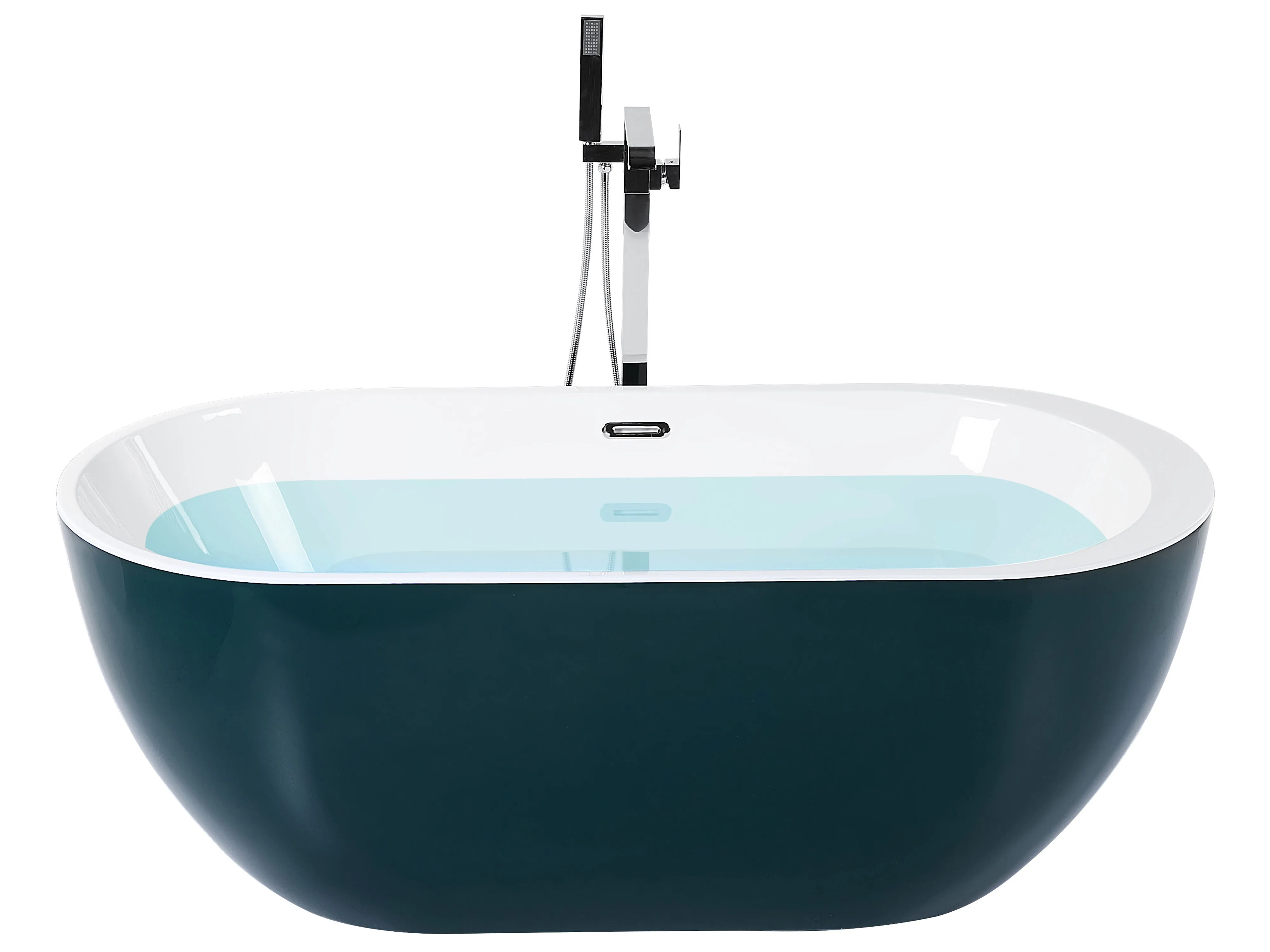 Vrijstaand bad NEVIS 170 x 80 cm Groenblauw