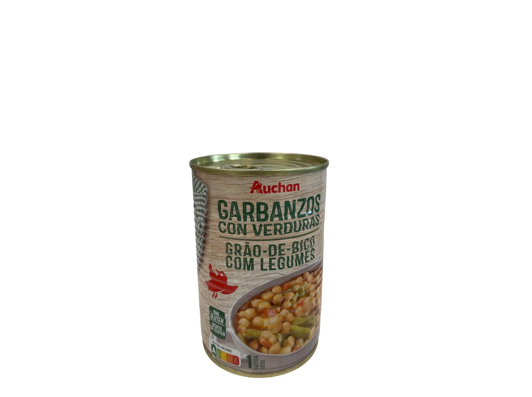 GRÃO-DE-BICO COM LEGUMES AUCHAN 440G