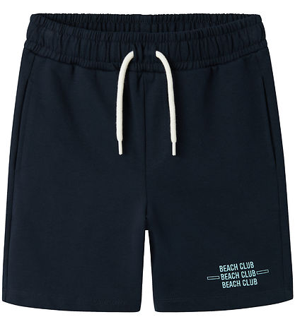Name It Sweatshorts - NkmHenlo - Dark Sapphire m. Print