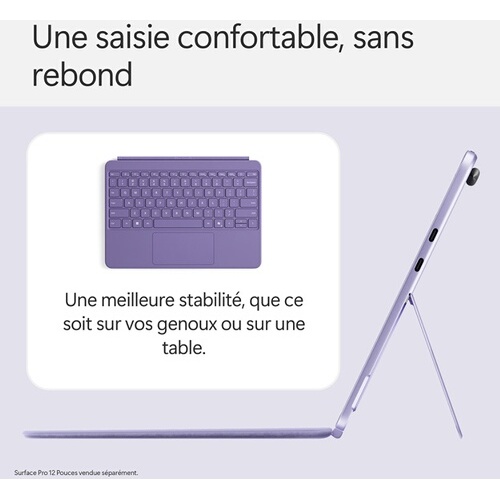 Clavier pour tablette Microsoft Surface Pro 12 pouces - Violet