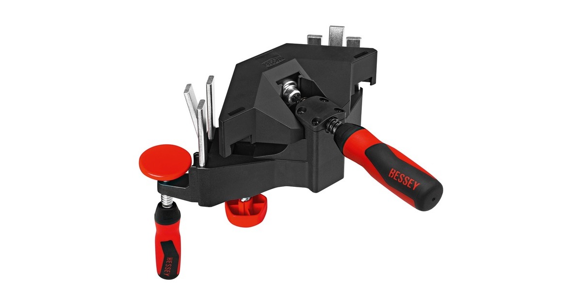 BESSEYHoek‑/kozijnuitlijnklem WTR lijmklem  (Zwart/rood)