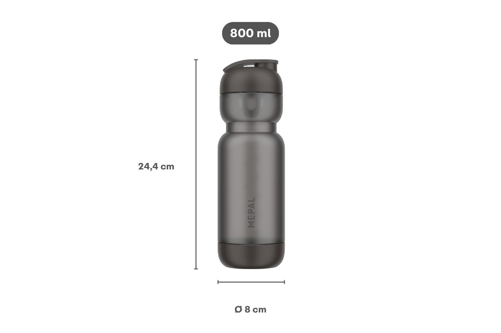 Mepal Sport 800 ml Shakebeker - Ceramic white