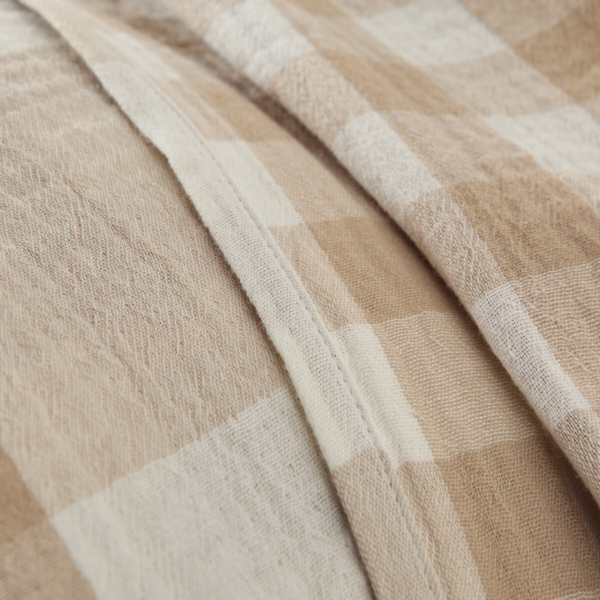 LA REDOUTE INTERIORS<br>Colcha xadrez em tetra, Calix
