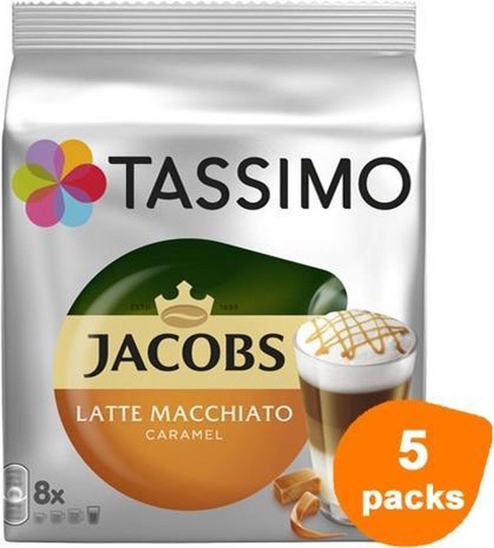 Tassimo - Jacobs Latte Macchiato Caramel - 5x 8 T-Discs