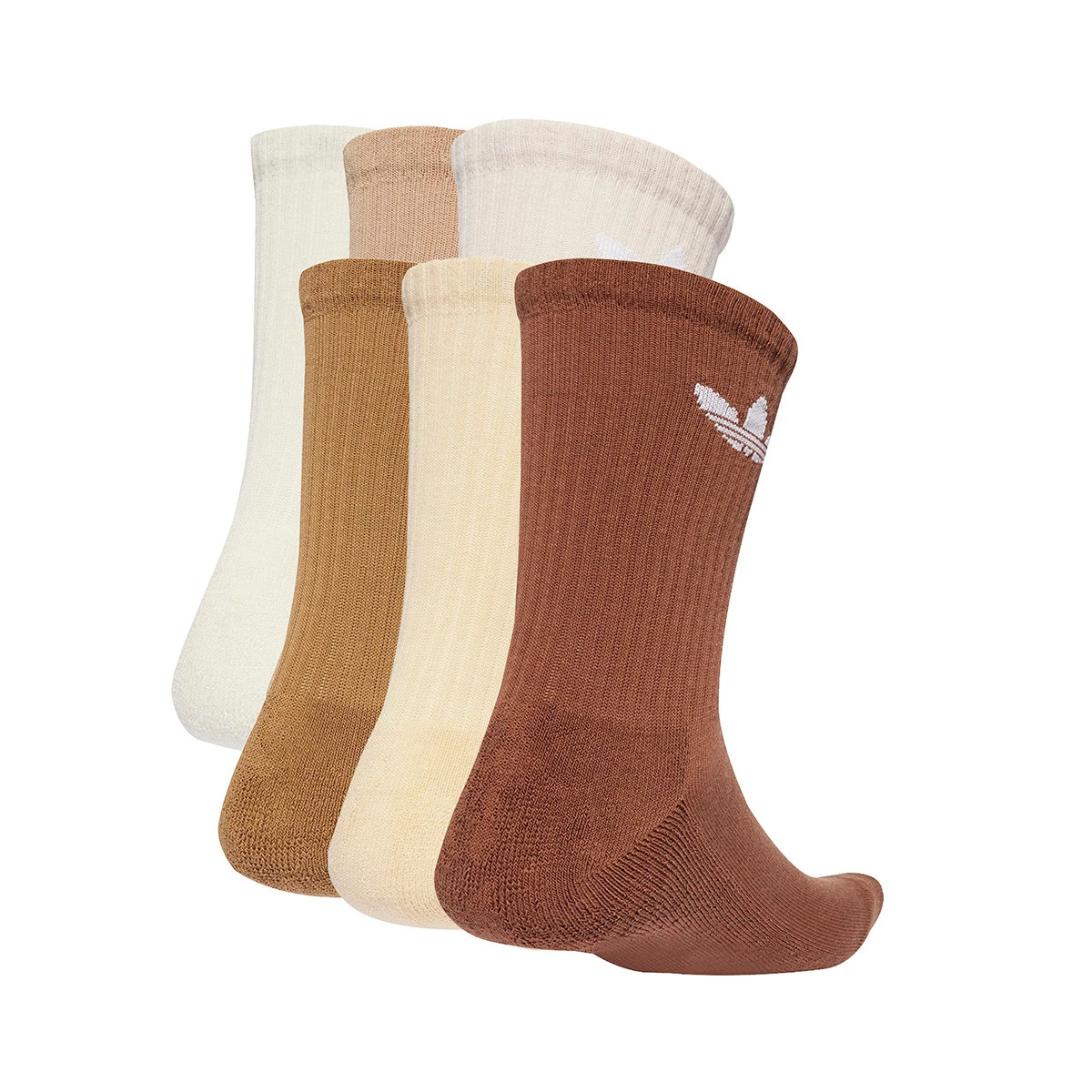 Meias adidas Trefoil Crew (6 Pares)
