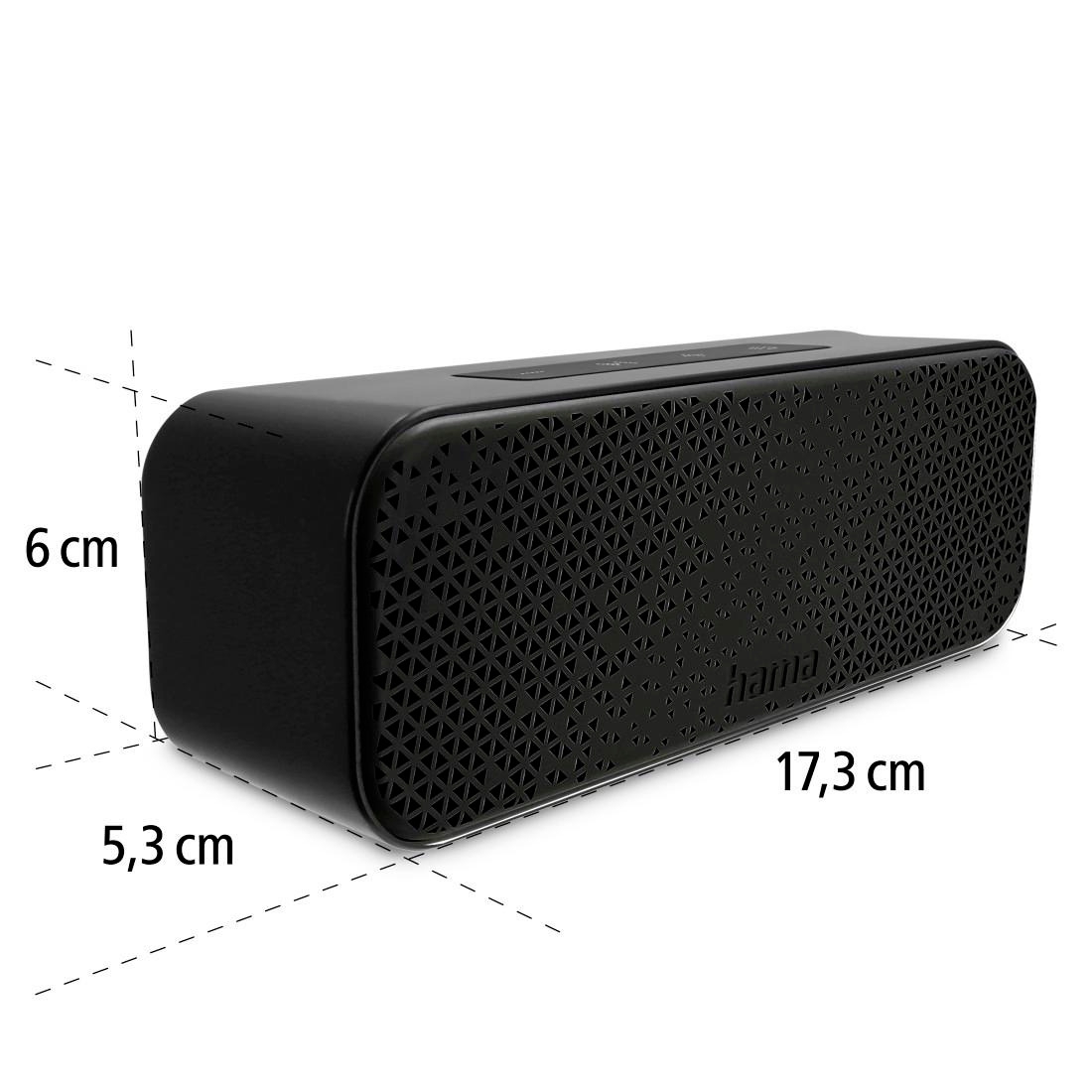 Hama PowerBrick 2.0 Bluetooth Lautsprecher 8 W  schwarz