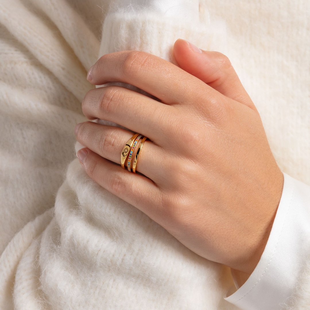 Thomas Sabo Charm Club Ring Stern gold
