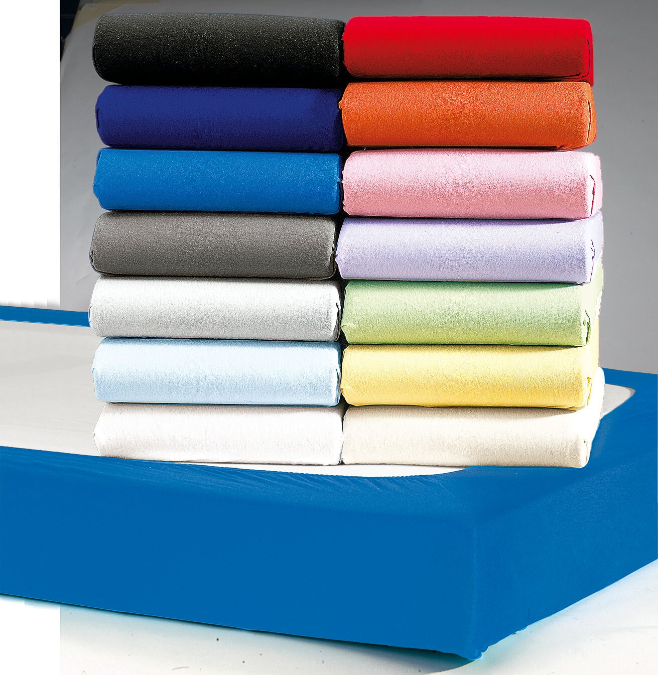 Vario Jersey-Spannbetttuch 90-100 x 200 cm weiß