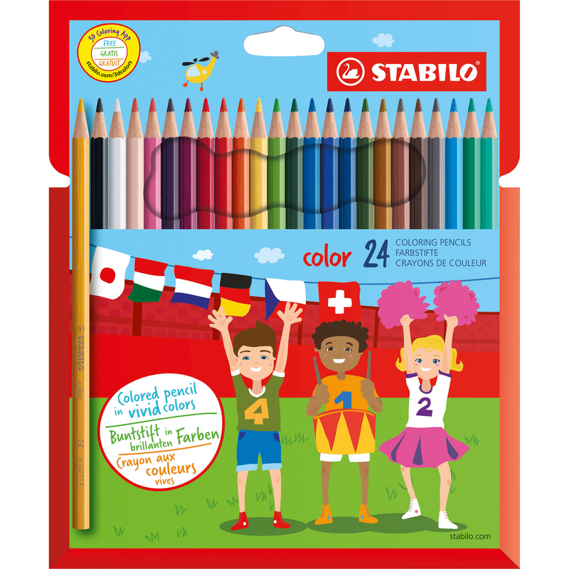 Stabilo Farbstifte Color, 24 Stück, assortiert