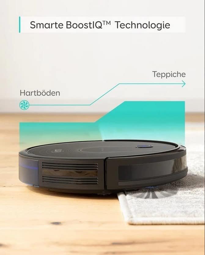 eufy by Anker RoboVac 15C Saugroboter [BoostIQ] mit WLAN Funktion, extrem flaches Design, 1300Pa Saugkraft, Geräuscharmer Betrieb, Selbstaufladender Staubsaugerroboter, für Hartböden und Teppiche