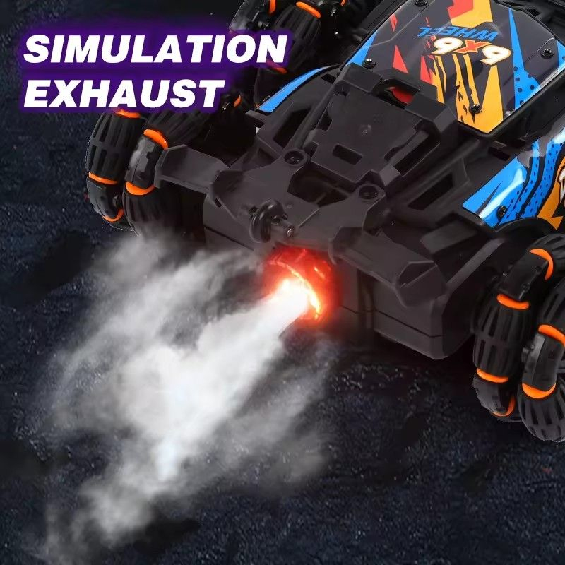 (1:20) Ferngesteuertes 2.4GHz RC Spielzeug Auto Six Wheels Offroad Car mit 360° Drehung / LED Licht / Sprühnebel (Batteriebetrieben) - Assortiert