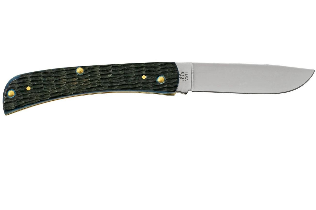 Case Sod Buster Jr. Rogers Jig 06890, 6137 SS, Navy Blue Bone, zakmes