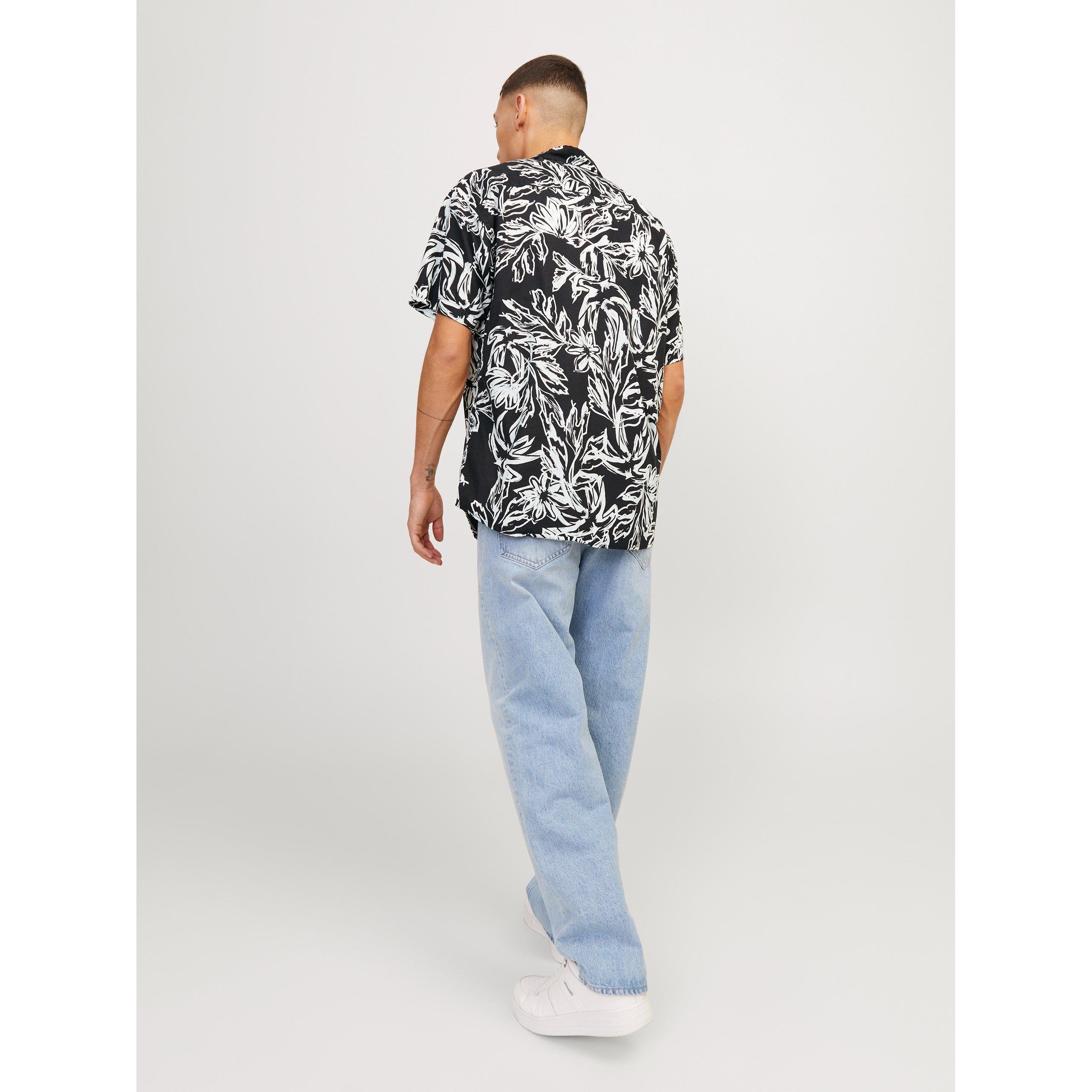 Jack and Jones JJ Short Sleeve AOP Shirt Mens