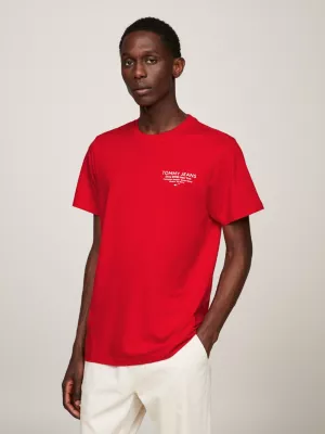 Camiseta Essencial Slim Fit com Estampa de Logo