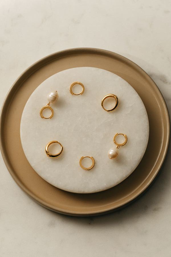 Orelia Jewellery Pave Mini Micro Hoops