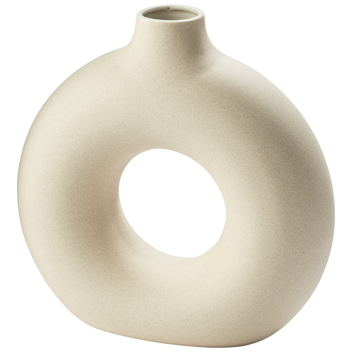 My Home Design-Vase in runder Form cremeweiss