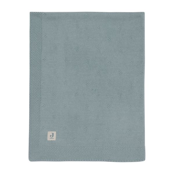 Jollein Cosy Knit Wiegdeken - 75 x 100 cm - Sea Green