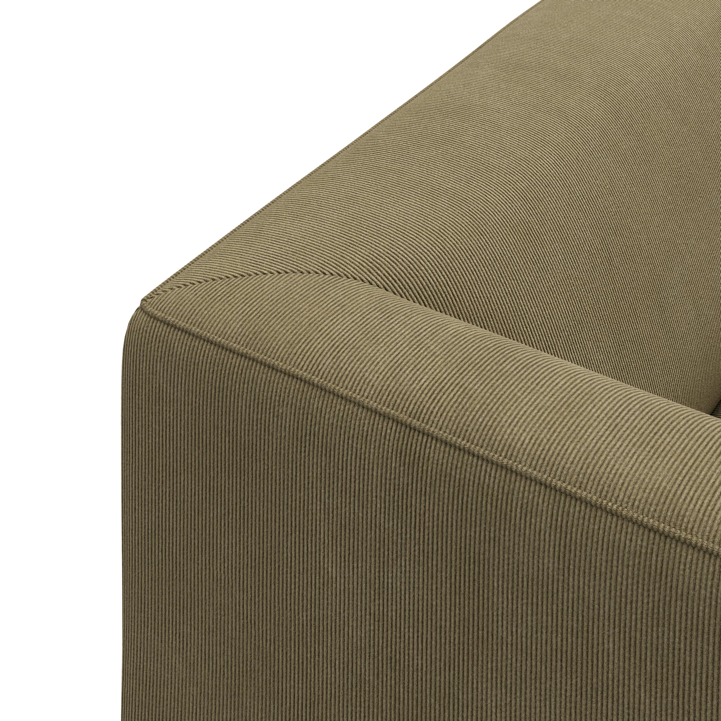 Teron højrevendt sofa med pufafslutning