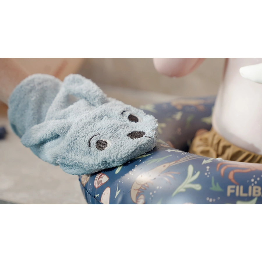 FILIBABBA Waschhandschuh Baby Hase