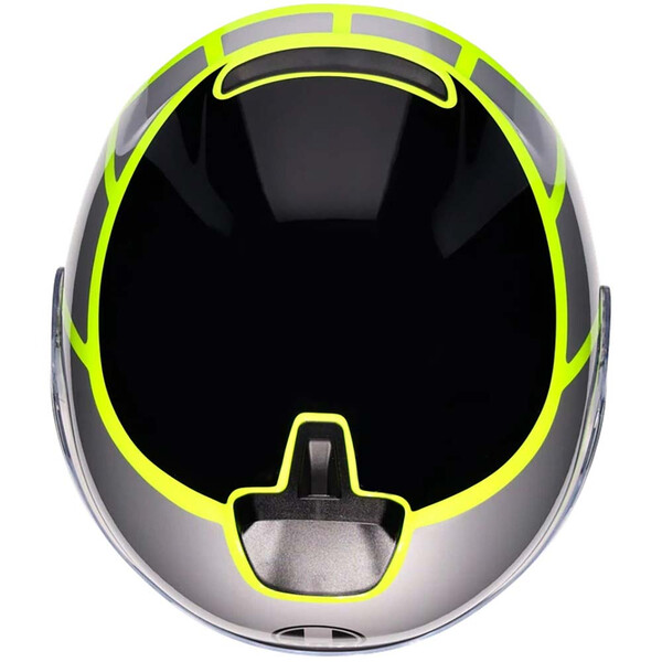 AGV - Casque Irides Davao Gris / Noir / Jaune fluo