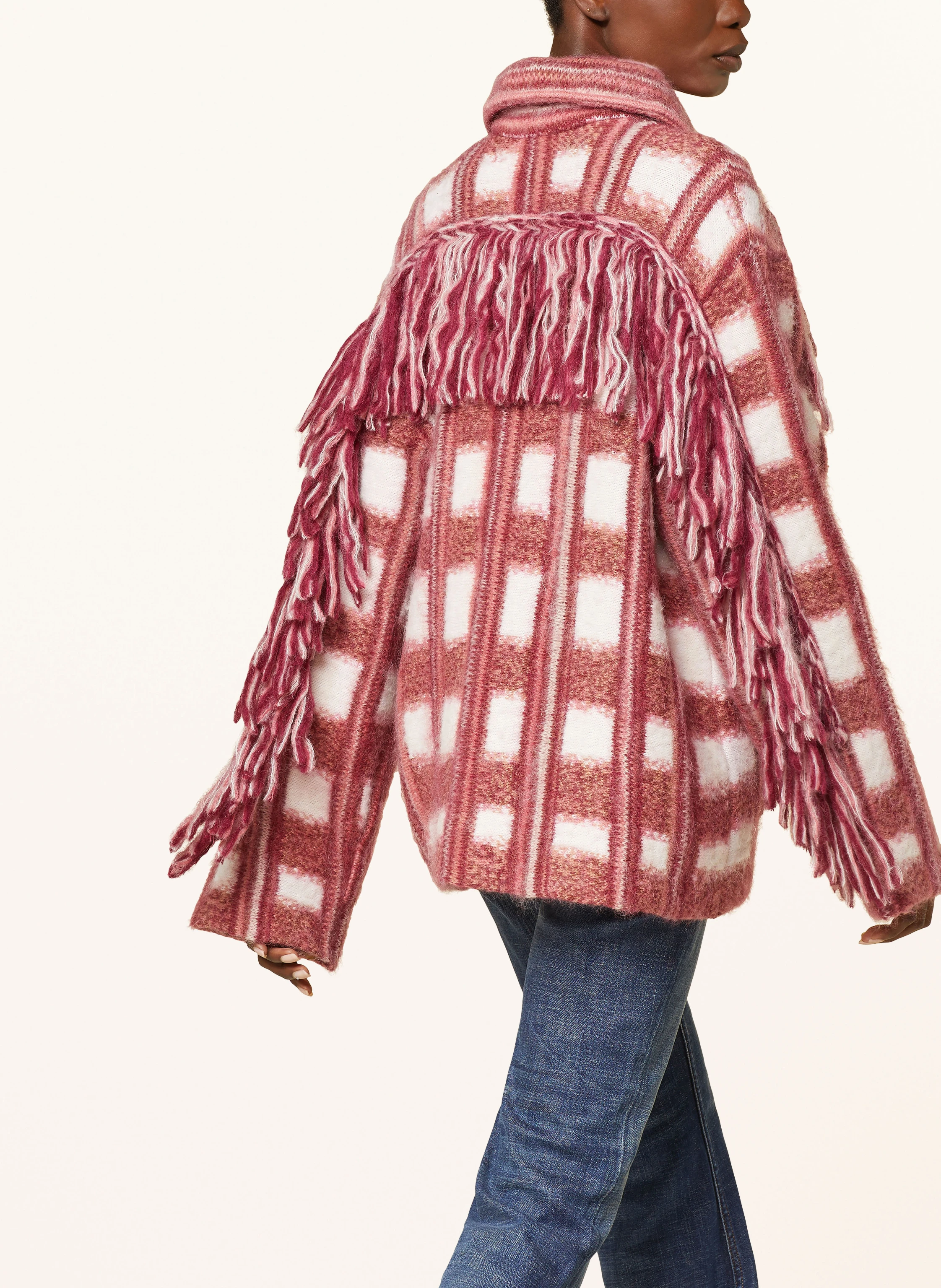 DOROTHEE SCHUMACHER Strickjacke DIZZY CHECK CARDIGAN mit Alpaka