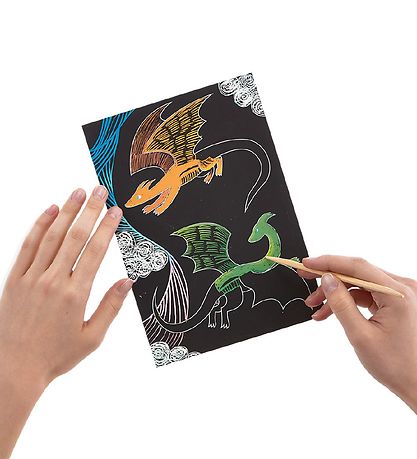Ooly Scratch and Scribble Set - Fantastische Dragons