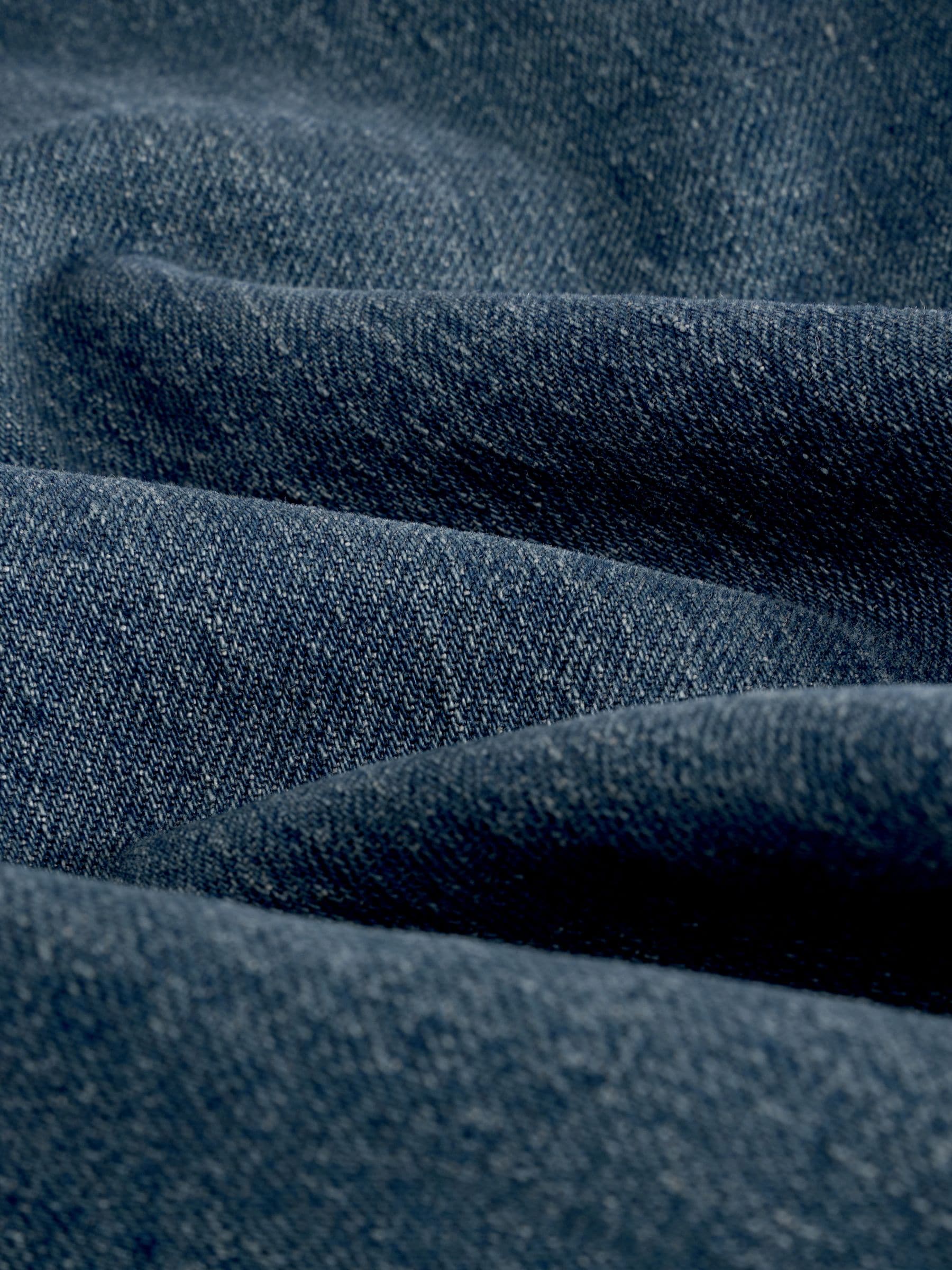 Vintage getint blauw - Standaard toelopende pasvorm - Vintage wash denim jeans