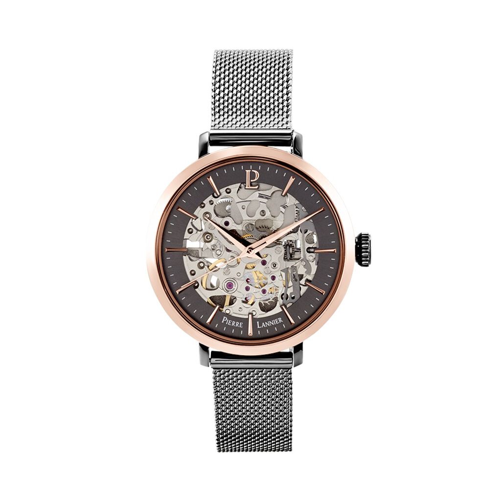 Montre Pierre Lannier Automatic Acier Gris