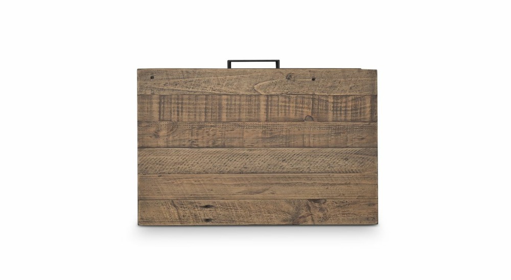 Table de chevet bois marron 61x40x53cm