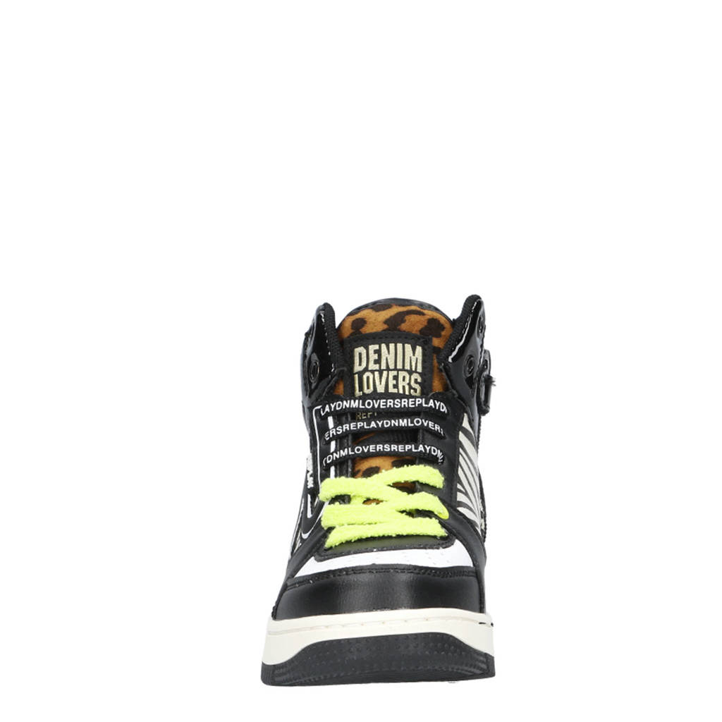 REPLAY sneakers zwart/wit/geel