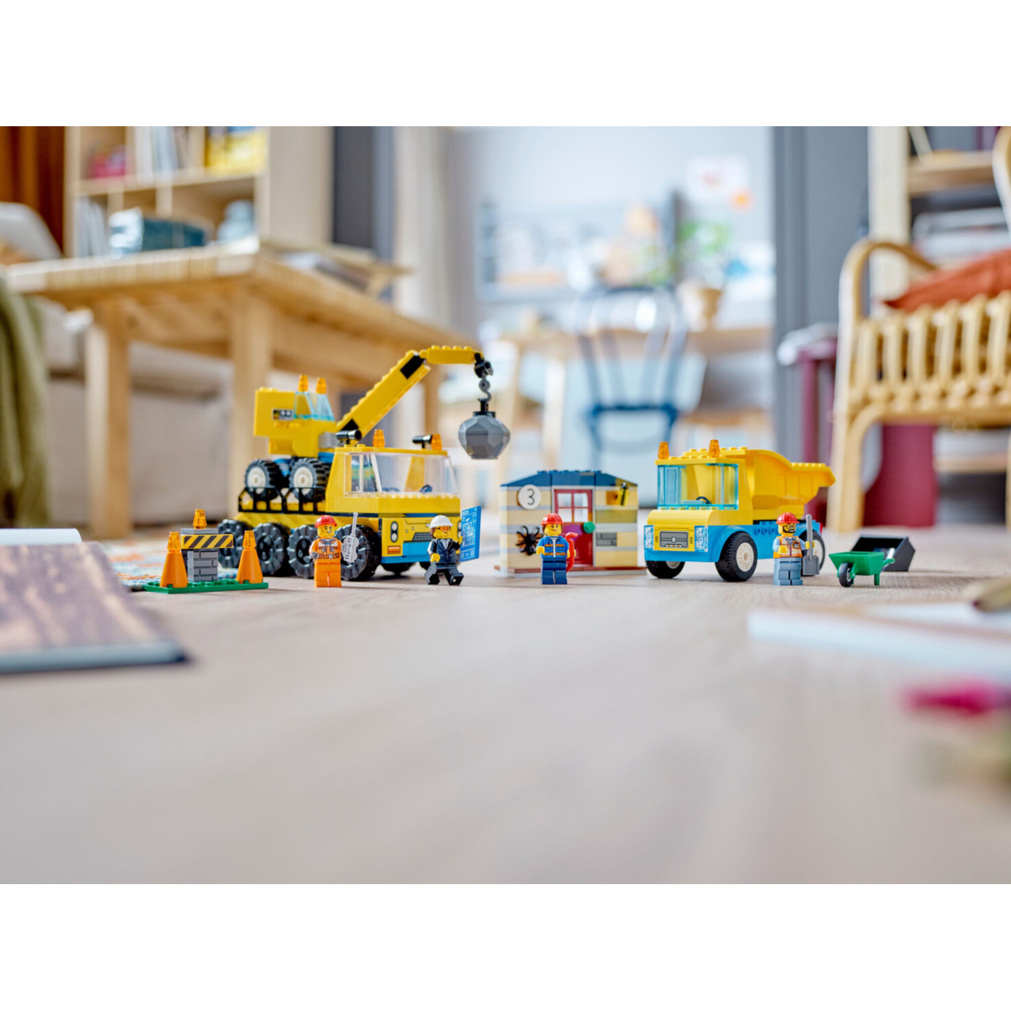 LEGO® City 60391 Baufahrzeuge und Kran mit Abrissbirne 4+ Jahren
