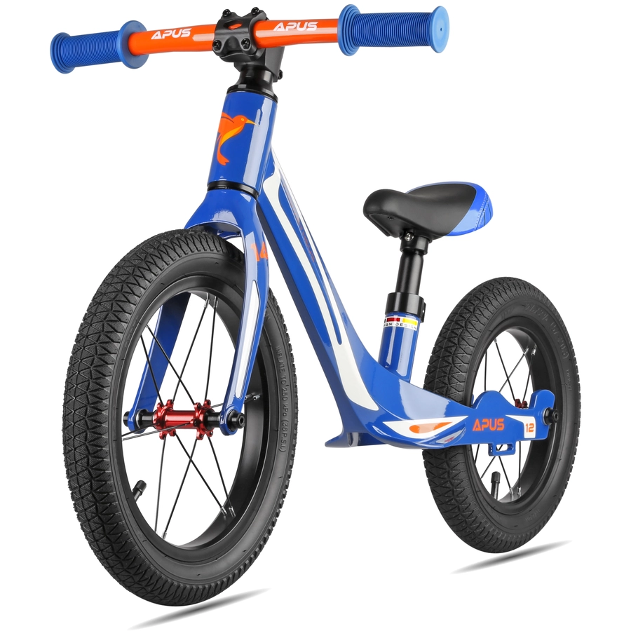 PROMETHEUS BICYCLES® Kinderlaufrad 1412, Blau, Modell APUS