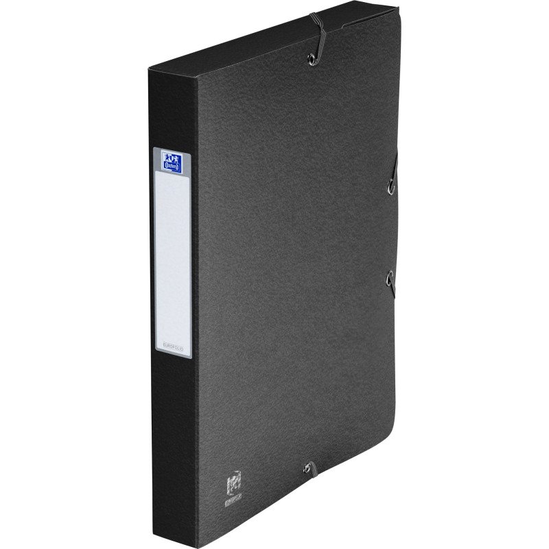 Chemise box carte EUROFOLIO+ OXFORD 24 x 32 cm dos 4 cm couleurs assorties