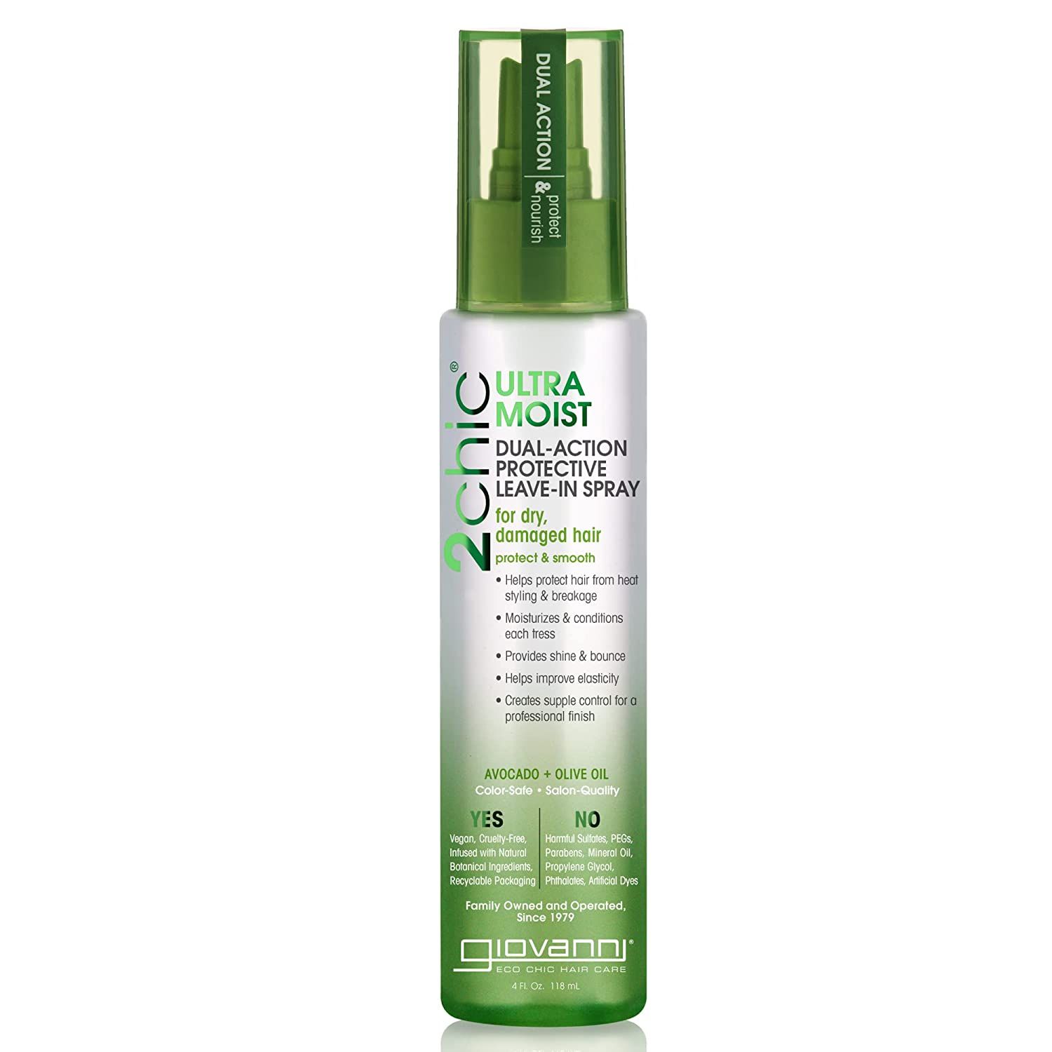 Giovanni 2chic Ultra Moist Dual-Action Protective Leave-In Spray Avocado & Olive Oil