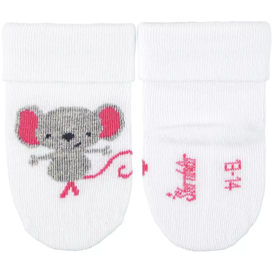 Sterntaler Baby-Söckchen 3er-Pack Katze weiß