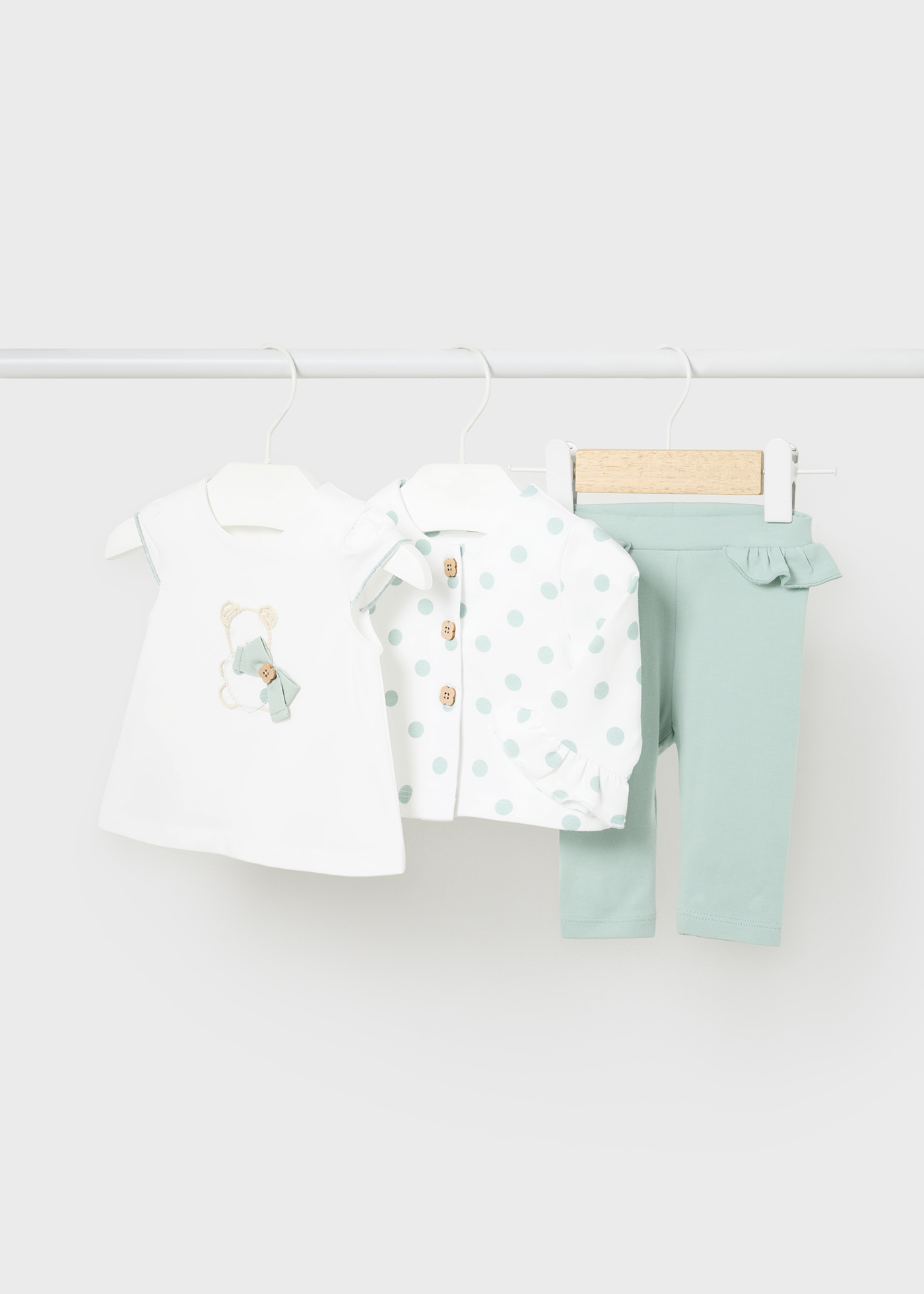 Conjunto de 3 peças Better Cotton para recém-nascidos, Nectar