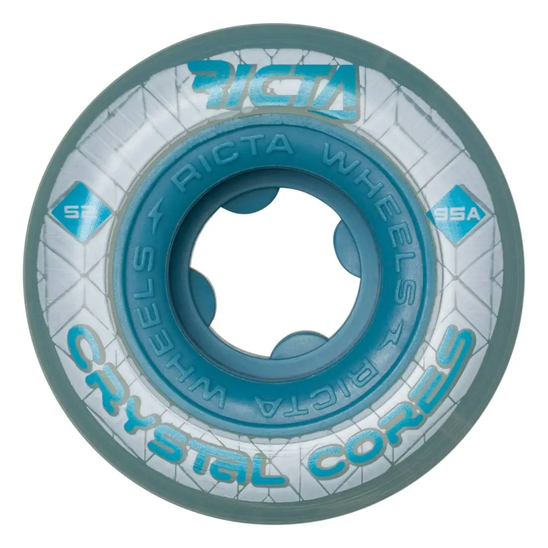 Ricta Crystal Cores 95A Skateboard Hjul 4-Pak | SkatePro