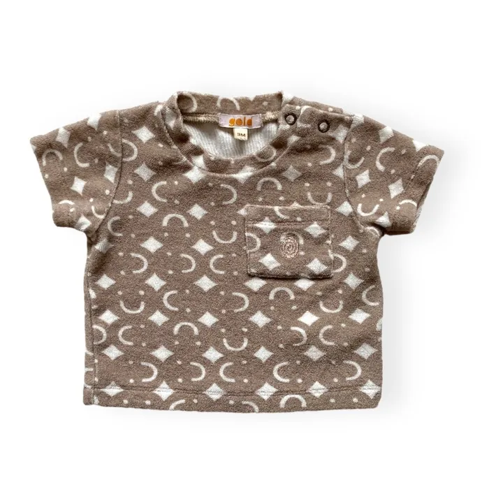 GOLD, Olalala T-shirt Skye Face Eponge Coton Bio | Sable