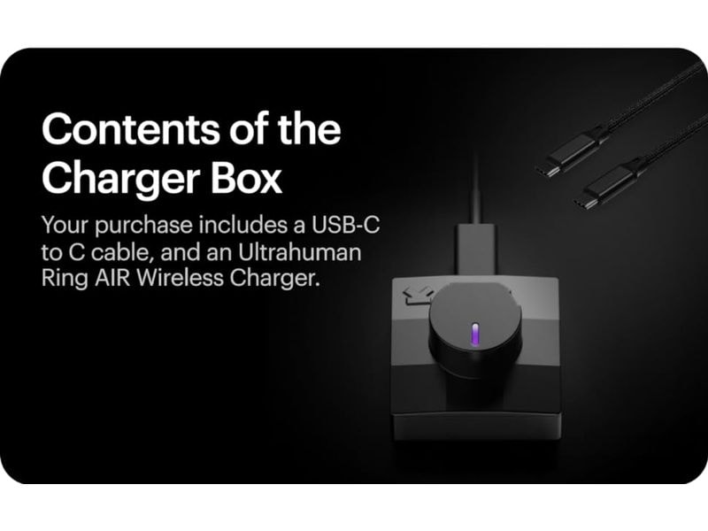 Ultrahuman Ring AIR Ladegerät Ringgrösse: 9 Smartring USB-C Ladegerät