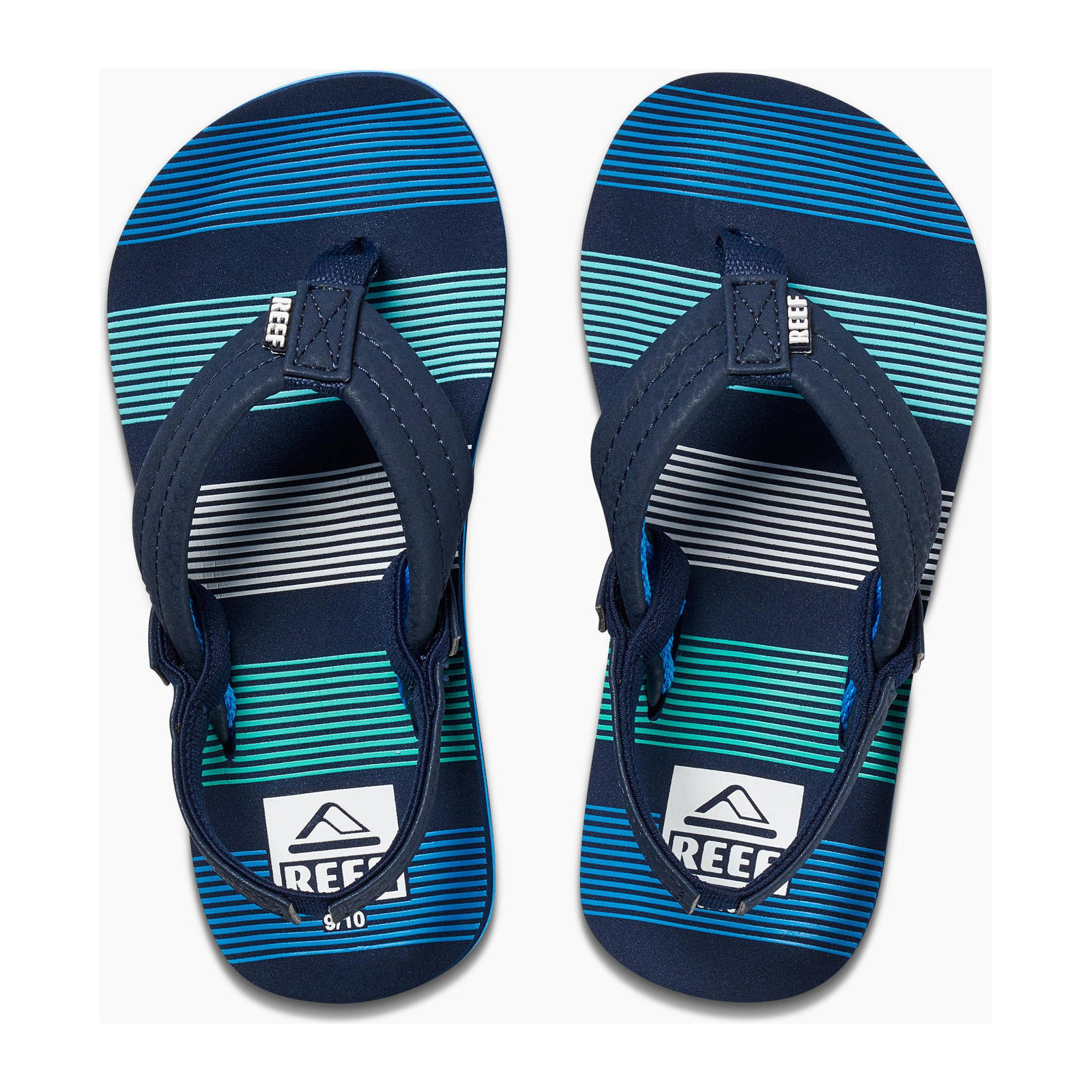 Reef Kids Ahi  teenslippers met hielbandje donkerblauw